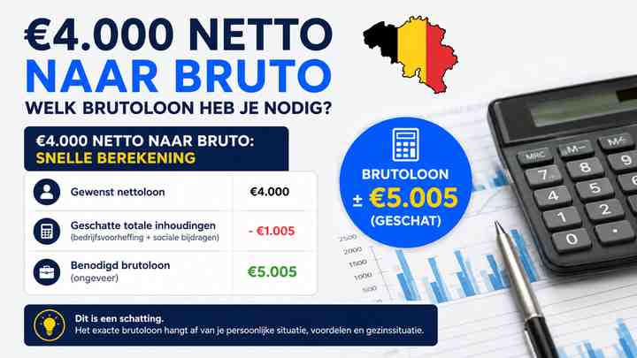 €4.000 netto naar bruto: snelle berekening