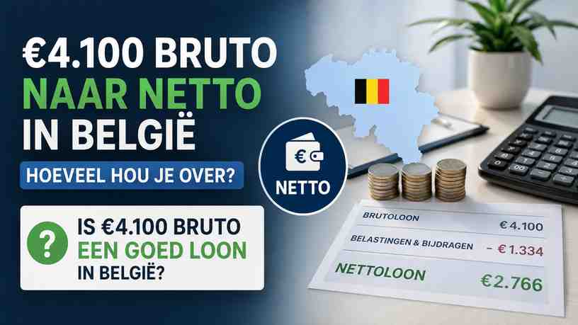 Is €4.100 bruto een goed loon in België?
