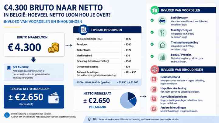 Invloed van voordelen en inhoudingen