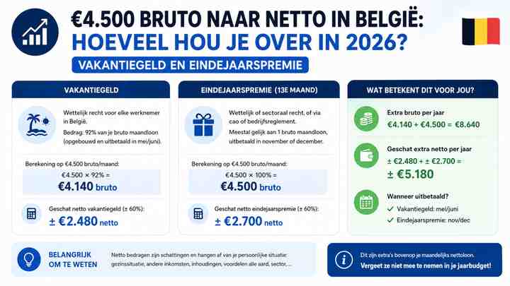 Vakantiegeld en eindejaarspremie