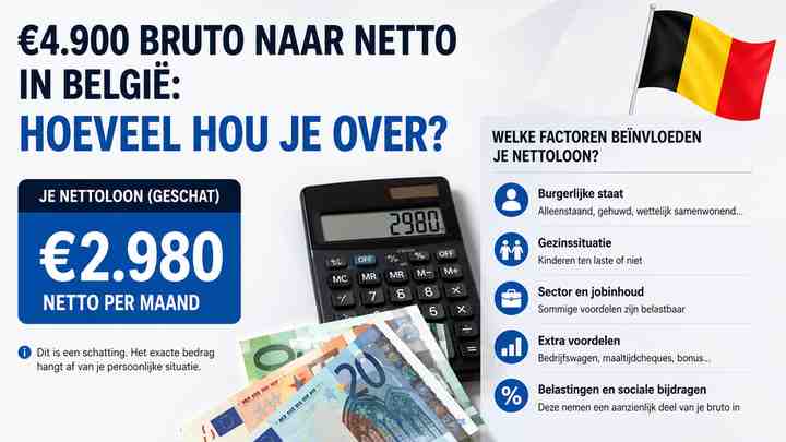 Welke factoren beïnvloeden je nettoloon?