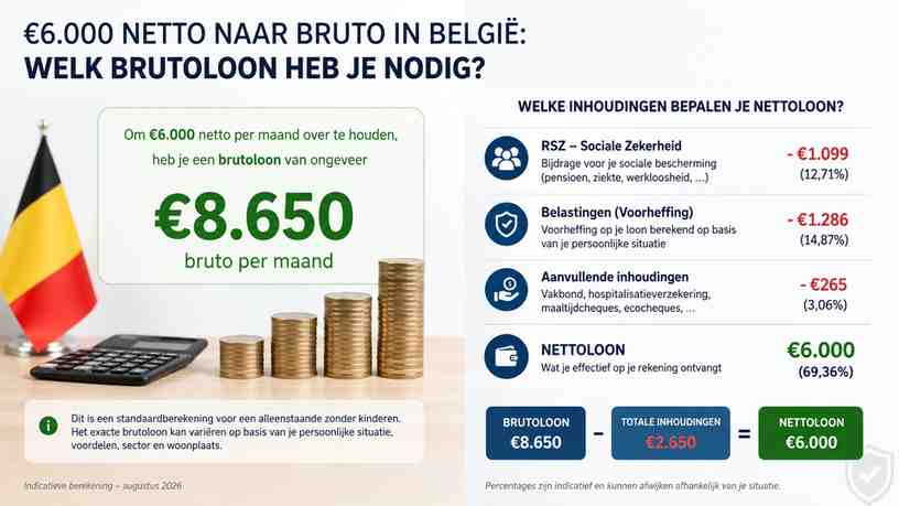 Welke inhoudingen bepalen je nettoloon?