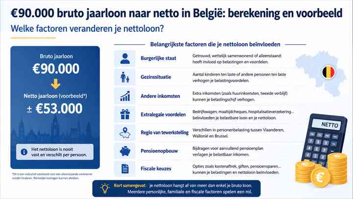 Welke factoren veranderen je nettoloon?